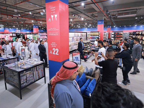 Lulu has a sizable share of the GCC markets when it comes to hypermarkets. Now, it wants to do the same with value retailing, offering products under Dh20. Or SR22 in Saudi Arabia. Scene from one of the new Lulu LOT stores that opened in Saudi Arabia this week.