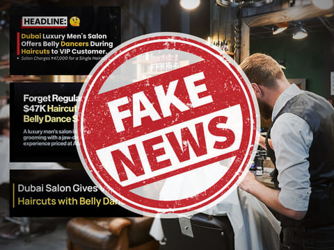 The popular clip claiming a Dubai luxury salon offers belly dance performances to VIP clients was traced back to a barbershop in Antalya, Turkey. (Picture used for illustrative purposes).