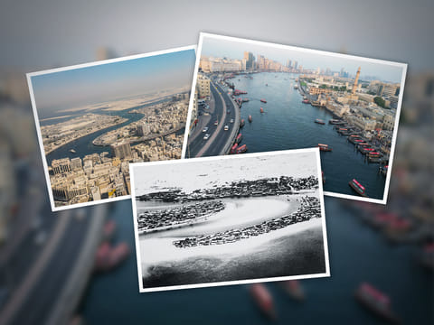 Dubai Creek has witnessed a remarkable transformation—from a modest 1950s trading post lined with wooden dhows and bustling souqs to a thriving urban waterfront at the heart of modern Dubai.