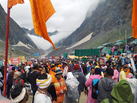 The Amarnath Yatra officially closes on August 9, but organisers said that lashing rains had damaged narrow paths forcing a premature end.
