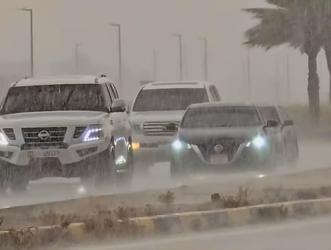 Weather alert: Heavy rain and thunderstorm in Al Ain, dusty in Dubai, expect more showers in UAE