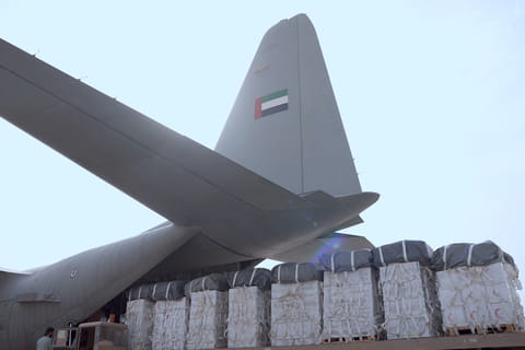 UAE carries out 69th airdrop of aid, delivers 500 tonnes of food aid into Gaza