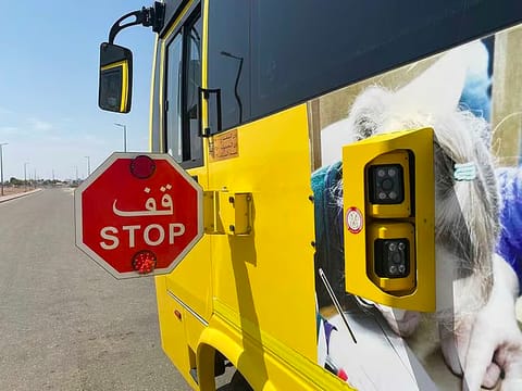 Abu Dhabi Police also required school bus drivers to adhere to specific regulations when using the stop arm.