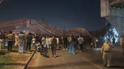 Authorities said they were still assessing the full scale of the damage and investigating the cause of the failure.