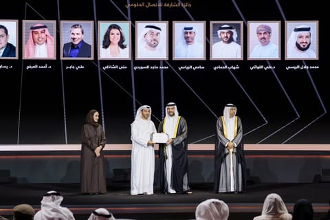 Sultan bin Ahmed Al Qasimi honours winners of the 12th Sharjah Government Communication Award