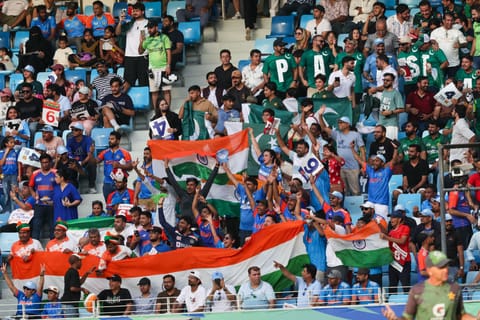 Fans revel in the India-Pakistan excitement at Dubai International Stadium during Sunday’s DP World Asia Cup match.