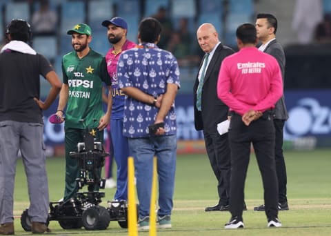 Andy Pycroft at the Dubai International Cricket Stadium.