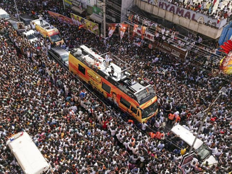 38 killed, dozens injured in crowd surge at Vijay’s political rally in Karur, Tamil Nadu