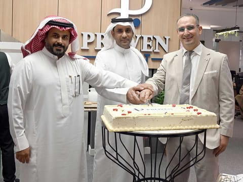 (L-R) Naif Al Otaibi, Member Board of Directors - PROVEN Arabia; Zaid Al Mashari, Co-Founder & Group CEO, PROVEN Arabia; Hilel Baroud, CEO, PROVEN Solution.