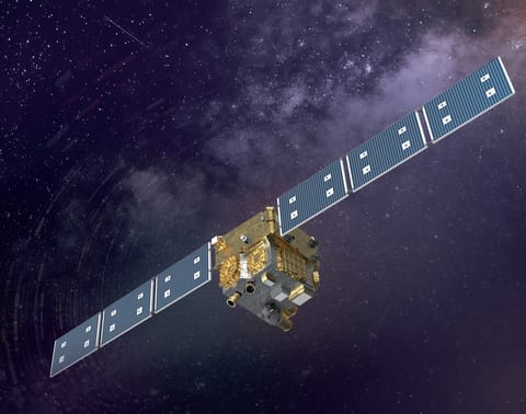 The satellite weighs approximately 200 kilograms and falls within the small-to-medium satellite category.
