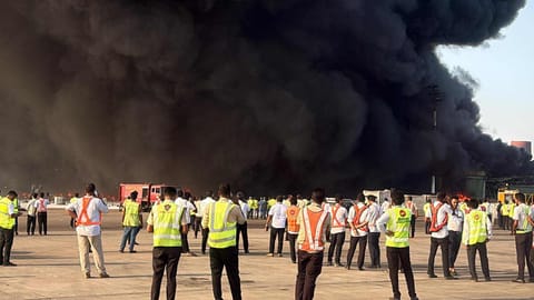 Airport, Air Force, and fire teams quickly launched a coordinated response.