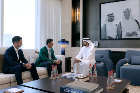 Sheikh Hamdan meets with Rory McIlroy