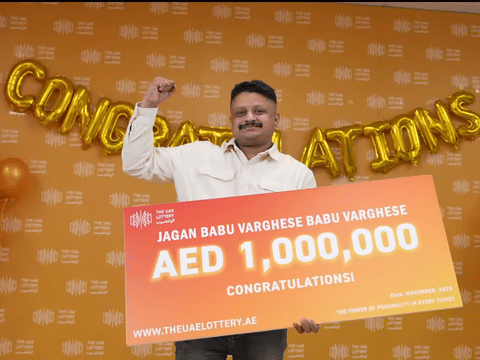 ‘It’s a miracle’: Indian expat in UAE wins Dh1 million in UAE Lottery – beats odds of 1 in over 800,000
