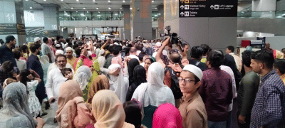 Anxious families of Umrah pilgrims wait for information in Hyderabad.