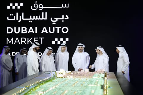 Sheikh Maktoum bin Mohammed bin Rashid Al Maktoum, First Deputy Ruler of Dubai, Deputy Prime Minister and Minister of Finance, presided over the launch of the Dubai Auto Market development project