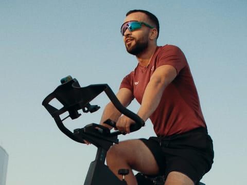 Veo Ride was launched last year for Dubai Fitness Challenge 2024 by Veo's Master trainer Marwan Albanna who leads these one hour cycling sessions.