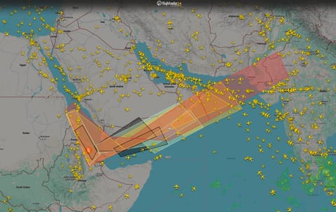 Airlines suspend services and reroute flights as high-altitude plume spreads across northern skies