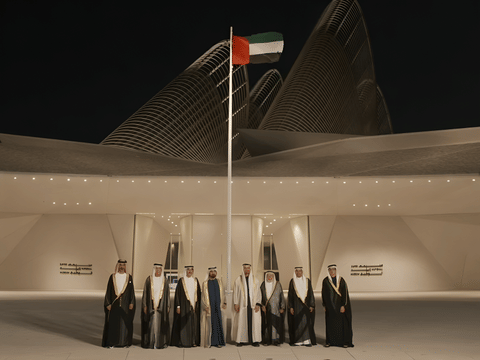UAE President, Rulers, Sheikhs attend official 54th Eid Al Etihad celebration.