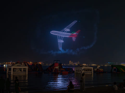 Over 1,000 advanced LED drones delivered brighter, sharper scenes in the sky between Bluewaters and The Beach, JBR.