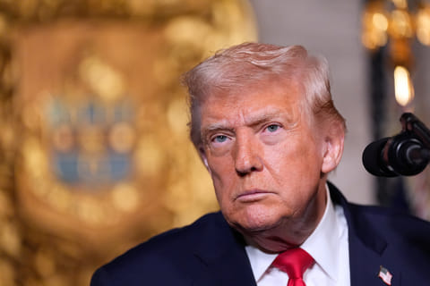 President Donald Trump speaks at his Mar-a-Lago club, Monday, Dec. 22, 2025, in Palm Beach. US launches deadly strikes on ISIS in Nigeria, Trump warns of more to come