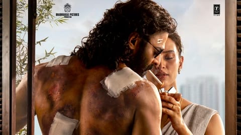 Prabhas and Tripti Dimri in the film, Spirit.