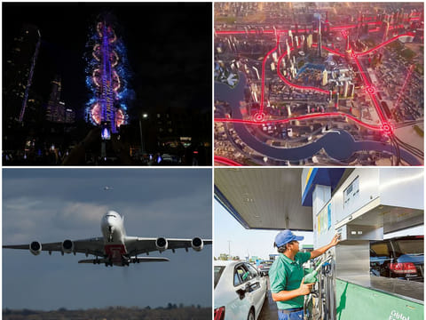 New Year’s Eve, Burj Khalifa fireworks, UAE petrol prices, travel updates and more