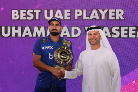 A proud moment for me, Waseem says after winning Best UAE Player award for fourth time