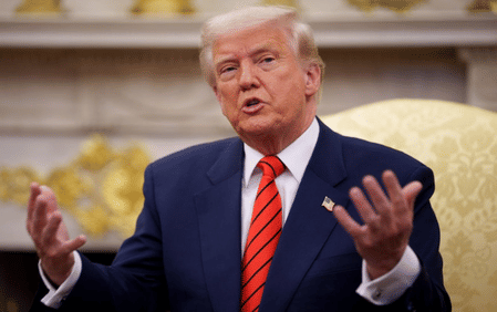 US President Donald Trump: "All I have to do is leave Iran, and we'll be doing that very soon, and they'll (oil prices) become tumbling down."