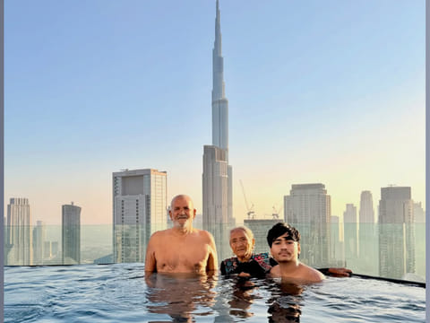 Viral video: Indian teen takes grandparents to Dubai infinity pool, warms viewer hearts