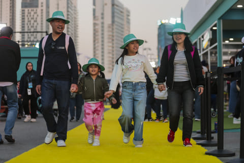 On Saturday January 31, the very first day of the Mubadala Abu Dhabi Open, the event is completely free to attend for all ages