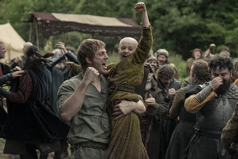 Dexter Sol Ansell and Peter Claffey in A Knight of the Seven Kingdoms (2026)