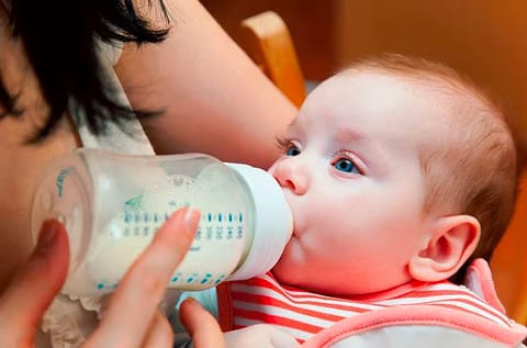 The product is intended for infants from birth to six months (For illustrative purposes only.)
