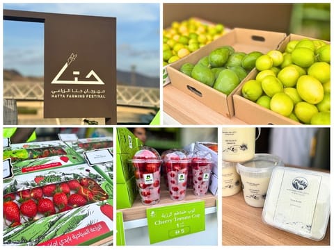 Discover Dubai’s Hatta Farming Festival with fresh strawberries, goat cheese, honey, pickles and rare local produce.
