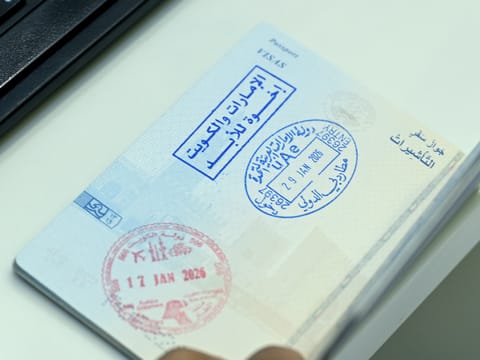 Kuwaiti travellers arriving at Dubai International Airport during UAE–Kuwait Week, marked by special welcome activities across DXB.