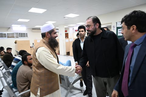 Federal Minister for Overseas Pakistanis and Human Resource Development Chaudhry Salik Hussain during his visit to Pakistan Consulate General in Dubai.