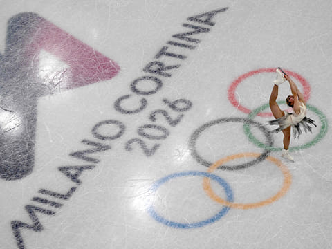 US' Alysa Liu competes in the figure skating women's single short program team event during the Milano Cortina 2026 Winter Olympic Games at Milano Ice Skating Arena in Milan on February 6, 2026.
