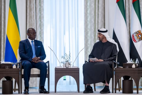 UAE and Gabon Presidents discuss strengthening bilateral ties