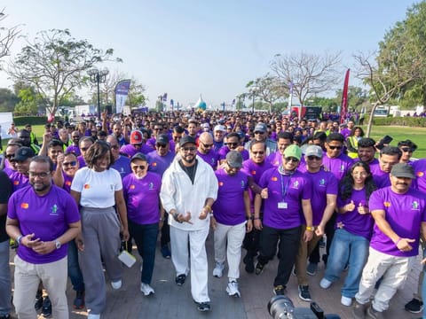 Dubai: Sreesanth joins 36,000 residents from 128 nationalities for LuLu Walkathon