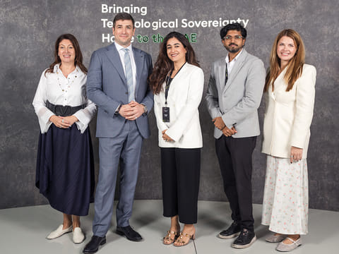 From left to right: Anna Serebryanikova, Chief Operation Officer, Kerno - Evgeny (Gene) Ostrovskiy, Co-Founder and Chief Revenue Officer, Kerno - Shadi Shidvash, Director Channel Distribution Sales, Intel - Dilip James, Distribution Manager, Intel - Natalia Shvyrkalina, Head of Strategic Partnerships & Channel, Kerno