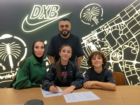 The pair have been announced as new Nike MENA Football Athletes
