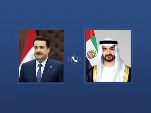 UAE President, Iraqi Prime Minister discuss impact of regional escalation on security and stability