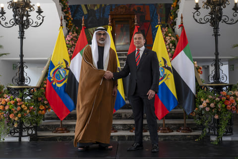 Sheikh Khaled, Ecuador President announce UAE-Ecuador CEPA in Quito