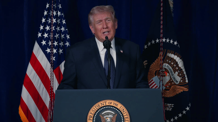 President Donald Trump signals US is ready for prolonged war, but says Iran military ‘knocked out’ and it will be a short excursion.
