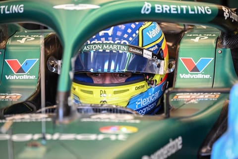Aston Martin's Spanish driver Fernando Alonso looks set to have a tough year