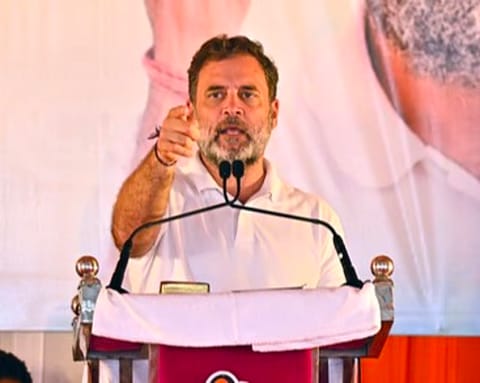 Rahul Gandhi warns of threat to India’s farmers, data and energy security