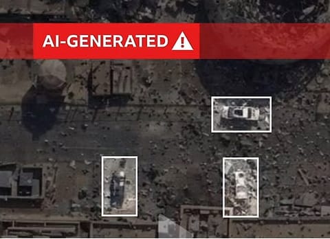 Fake: AI satellite imagery spurs US-Iran war disinformation