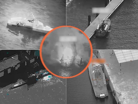 US Central Command released footage showing missile strikes obliterating 16 Iranian minelayers near the strait, a narrow waterway handling about 20% of the world's oil transit.