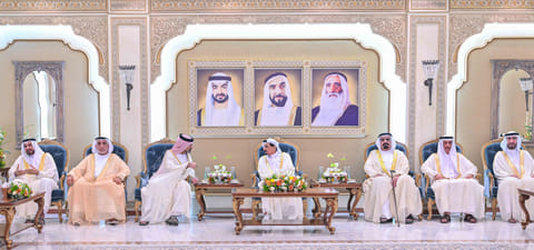 Eid Al Fitr Celebrations: Ajman Ruler and Crown Prince greeted by well-wishers
