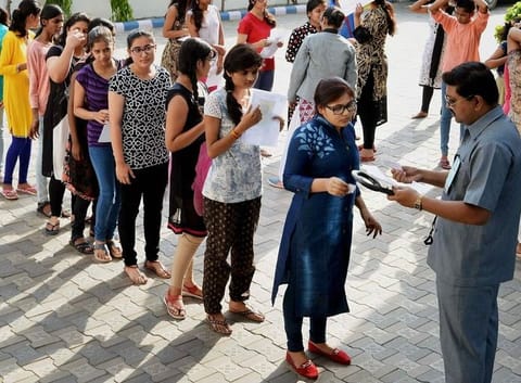 Candidates appearing for a previous JEE Main exam in India. Photo used for illustrative purposes