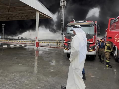 Defence minister inspects Kuwait International Airport after drone strike on fuel tanks